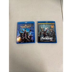 Marvel Avengers and Guardians of the Galaxy Blu-ray DVD Movie Bundle MCU Set